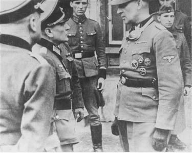 Photo d'un groupe d'officiers allemands.