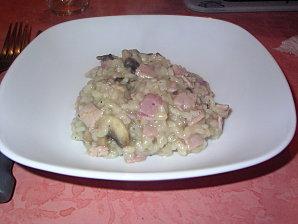Risotto jambon champignon (diététique)