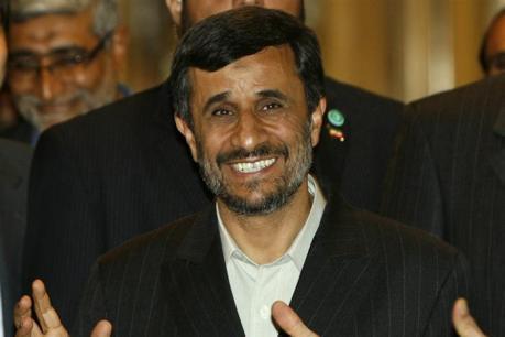 Mahmoud Ahmadinejad au siège de l'ONU à Genève, ce lundi.