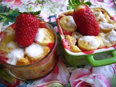 Clafoutis fraises-bananes!!!