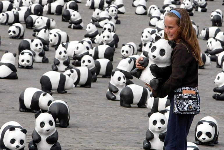 1600 pandas à Rome