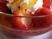 Fraises marinées l’orange