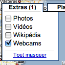 Calque webcam google maps