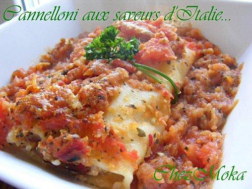 Cannelloni maison aux saveurs d'Italie...