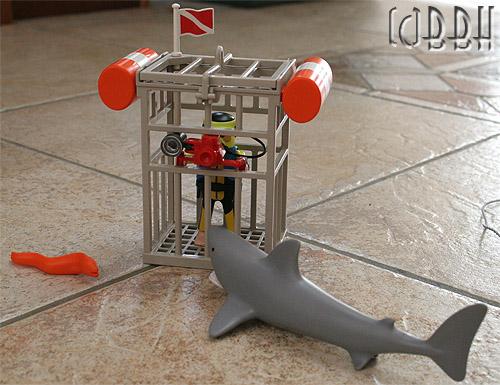 playmobil 4500 plongeur avec requin
