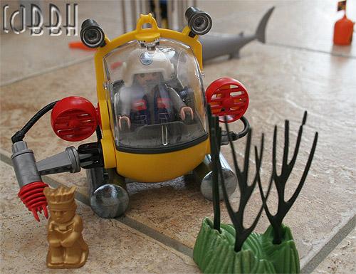 playmobil 4478 explorateur avec cloche de plongée