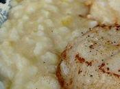 Risotto poireaux coquilles Saint Jacques