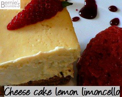 Daring Bakers #3 :  2 fois lemon + limoncello = cheese cake