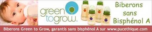 Biberons Green to Grow, sans bisphénol A