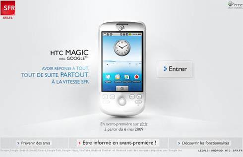 HTC Magic SFR Mini Site