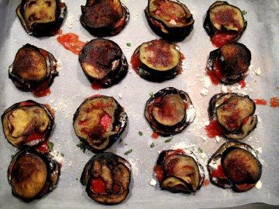 Mille-feuille d'aubergines