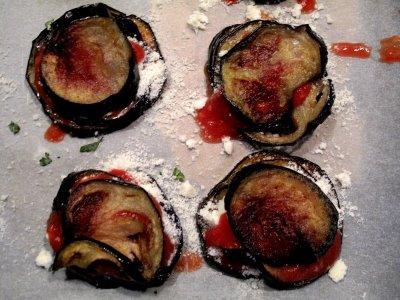 Mille-feuille d'aubergines