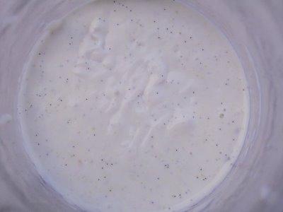 La panna cotta et son coulis de fraise