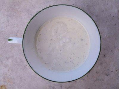 La panna cotta et son coulis de fraise