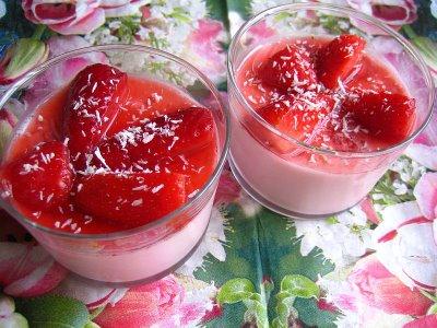 Crèmes prises coco-fraises!!!