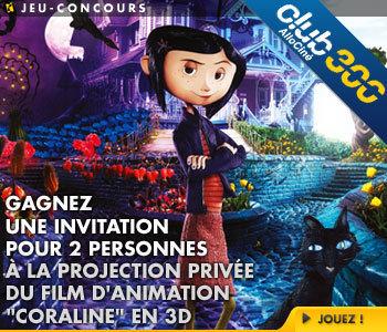 Gagnez une invitation pour 2 pour le film d'animation Coraline