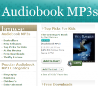 Des livres audio au format MP3 chez Barnes & Noble