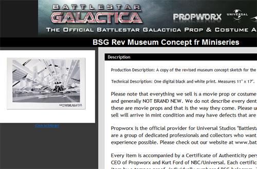 battlestar galactica props auctions