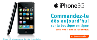 L'iPhone 3G est arrivé chez Bouygues