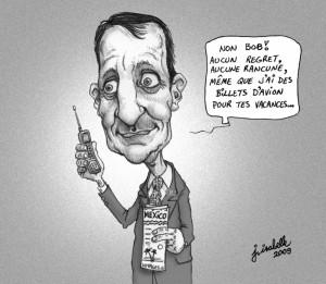 Caricature de Carbonneau sur cyberpresse.ca - 26 avril 2009