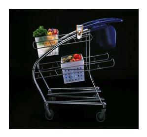 Le légendaire shopping cart revu et corrigé par IDEO. Modulaire, ergonomique et solide, il a rendu l’entreprise célèbre