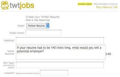 Twjobs : créez votre CV Twitter