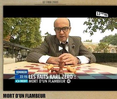 L'affaire du joueur d'échecs Gilles Andruet ce soir à la télévision Karl Zéro sur 13ème Rue