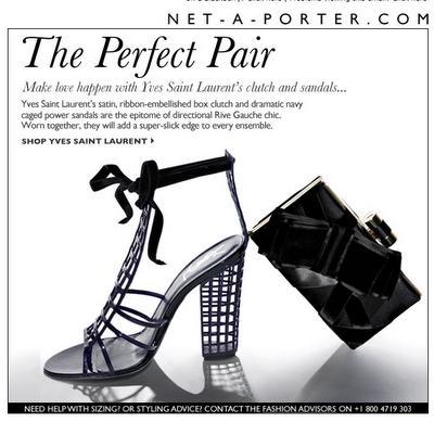 E-commerce mode et luxe : Net A Porter + Yves Saint Laurent