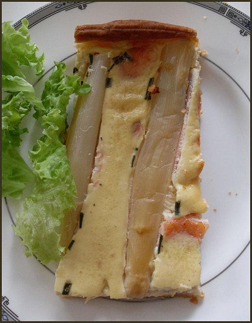 TARTE SAUMON/ASPERGES