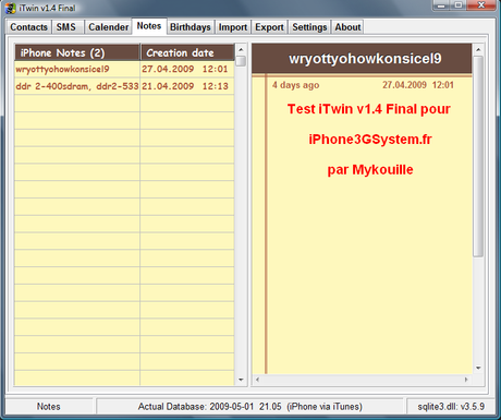 Test - Accéder à vos données personnelles, même sans Jailbreaker ! Test - Accéder à vos données personnelles, même sans Jailbreaker !