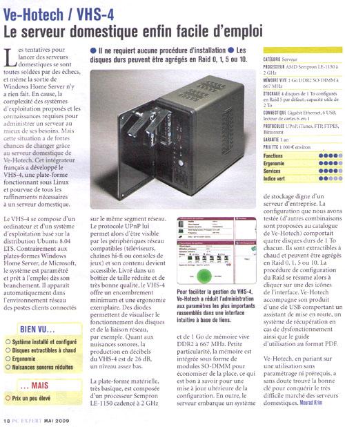 pc expert mai 2009 Ve-hotech VHS-4