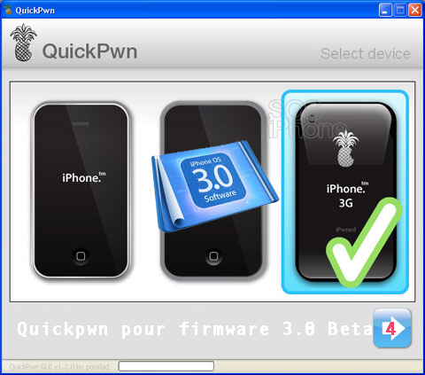 Quickpwn pour firmware 3.0 beta 4 très officieusement disponible