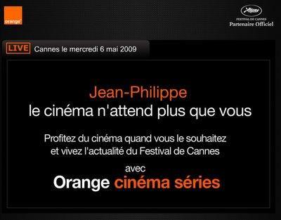 Orange à Cannes...un festival !