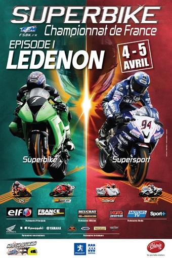 FSBK : 4 et 5 avril prochains ouverture du Championnat de France Superbike et Supersport sur le circuit de Ledenon