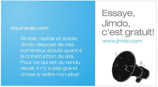 Jimdo passe en version française