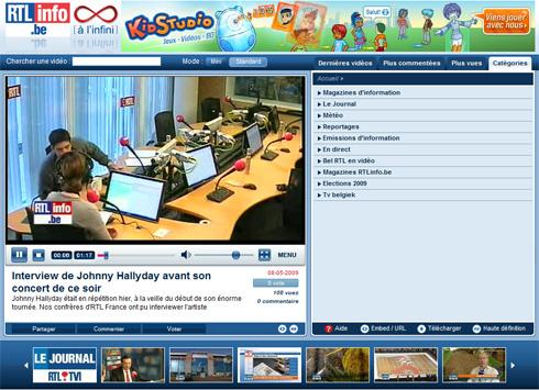 Nouvelle section vidéo sur le site de TFI