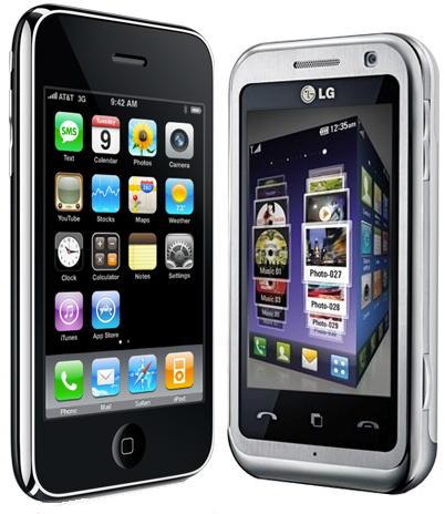 LG Arena VS iPhone 3G