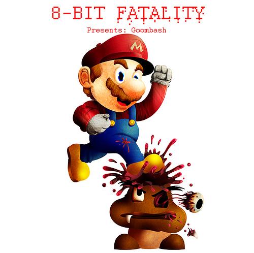 8-Bit Fatalities:  Mario by TastyPaints.com.