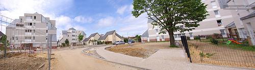 Le quartier des Landaus, en travaux