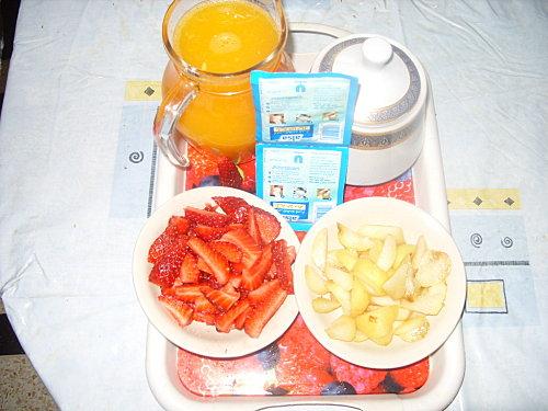 Flan à l'orange et aux amandes, partage amical!