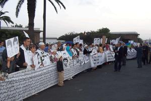 Manifestation des Parents et Amis de Disparus au Maroc, Casablanca 21 mars 2009