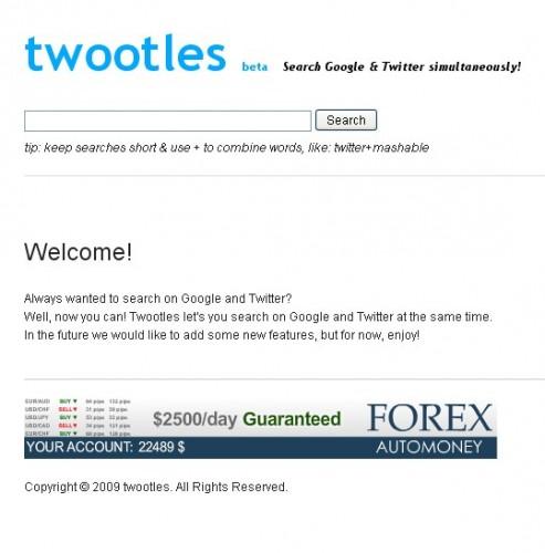 twootles1 493x500 Twitter + Google = Twoogles
