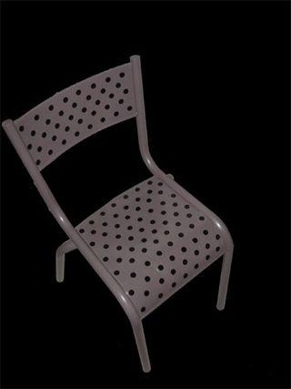 Chaise écolier retapé