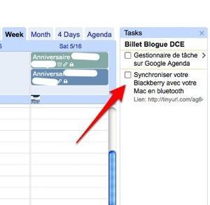 google agenda taches 2 Un gestionnaire de tâches sur Google Agenda