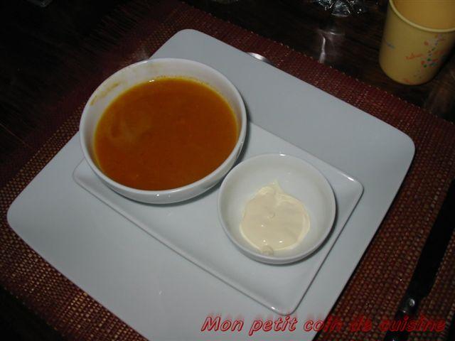 Soupe de carottes et lentilles au curry