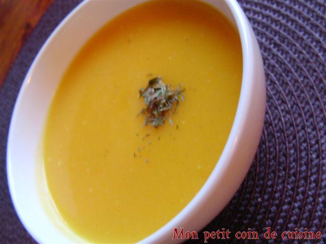Velouté de potimarrons (sans lait de vache)