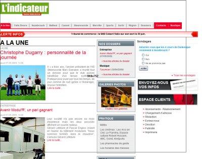 Presse régionale: L’Indicateur des Flandres a son site web!