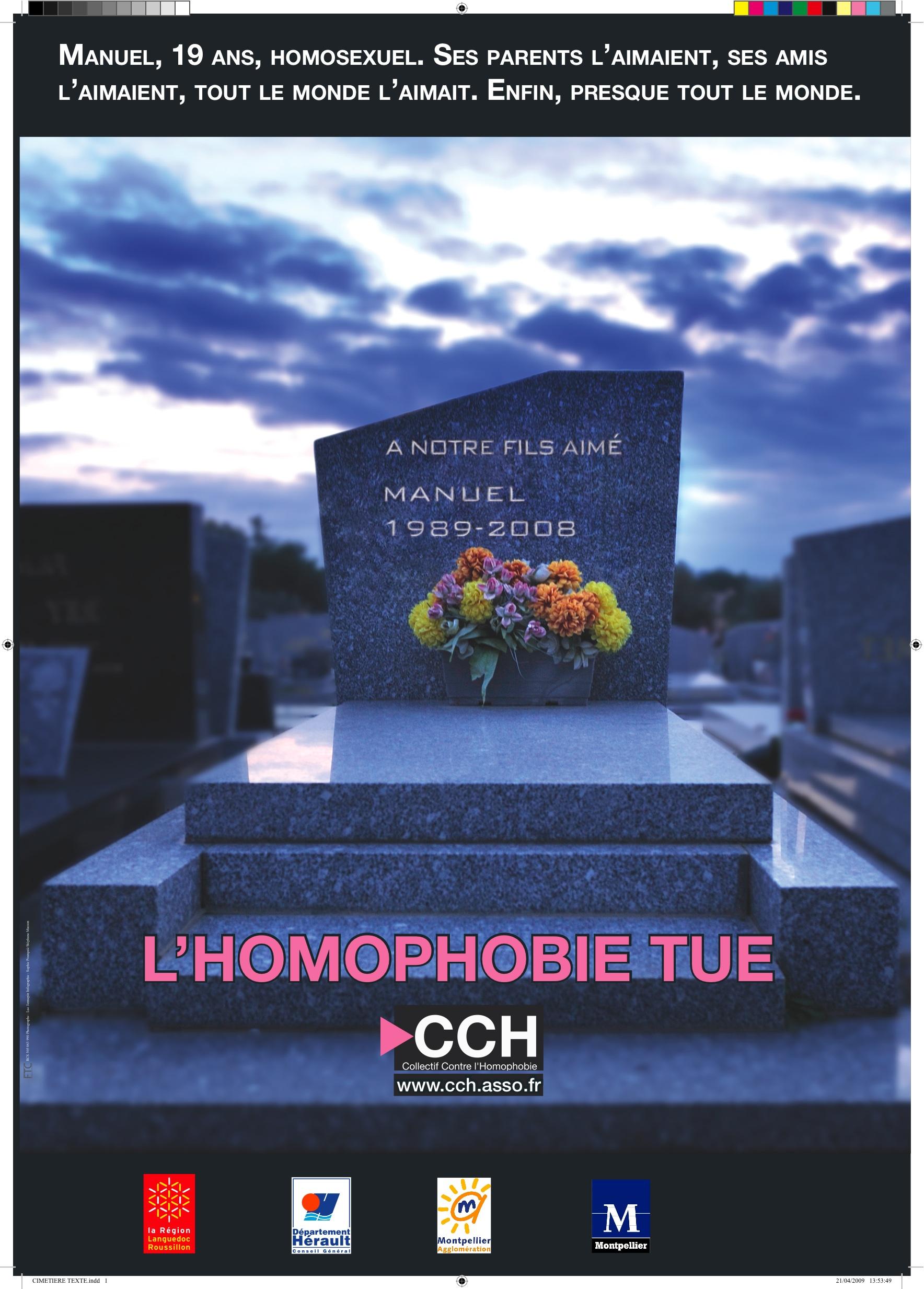 l'homophobie exclut l'homophobie tue