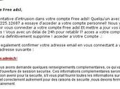 Tentative phishing abonnés Free