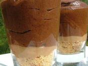 Mousse chocolat noir beurre salé devenue verrine tri'goût